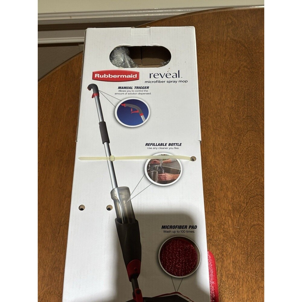 Reveal Floor Spray Mop 14 In. Flat Mop with Microfiber Mop Head - Picture 8 of 8